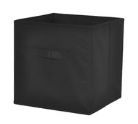 GoodHome Mixxit Black Cardboard, Polyester (Pes) & Polypropylene (Pp) Storage Basket (H)31Cm (W)31Cm