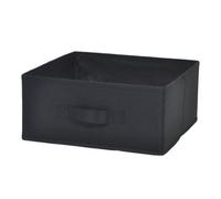 GoodHome Mixxit Black Cardboard, Polyester (Pes) & Polypropylene (Pp) Storage Basket (H)14Cm (W)31Cm