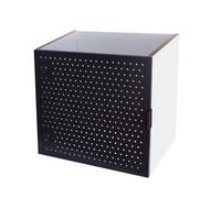 GoodHome Mixxit Black Metal Modular Cabinet Door (H)326mm (W)326mm