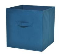GoodHome Mixxit Blue Cardboard, Polyester (Pes) & Polypropylene (Pp) Storage Basket (H)31Cm (W)31Cm