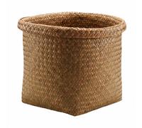 GoodHome Mixxit Curved Natural Seagrass Storage Basket (H)30Cm (W)30Cm (D)30Cm