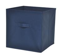 GoodHome Mixxit Dark Blue Cardboard, Polyester (Pes) & Polypropylene (Pp) Storage Basket (H)31Cm (W)31Cm