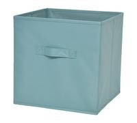 GoodHome Mixxit Light Green Cardboard, Polyester (Pes) & Polypropylene (Pp) Storage Basket (H)31Cm (W)31Cm