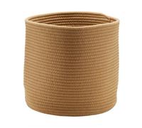 GoodHome Mixxit Natural Cotton Rope Foldable Storage Basket (H)30Cm (W)30Cm (D)30Cm