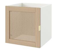 GoodHome Mixxit Natural Oak Effect Mdf, Melamine & Rattan Modular Cabinet Door (H)326mm (W)326mm