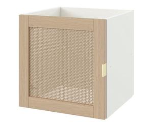 GoodHome Mixxit Natural Oak Effect Mdf, Melamine & Rattan Modular Cabinet Door (H)326mm (W)326mm