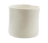 GoodHome Mixxit White Cotton Storage Basket (H)30Cm (W)30Cm (D)30Cm