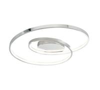 GoodHome Modern Metal & Plastic Chrome Effect Led Ceiling Light