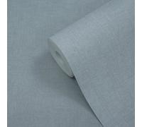 GoodHome Moivre Blue Concrete Effect Contemporary Textured Wallpaper