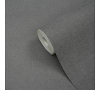 GoodHome Moivre Dark Grey Concrete Effect Contemporary Textured Wallpaper