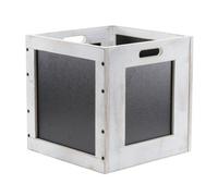 GoodHome Msinga Black 27L Wooden Storage Box