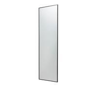 GoodHome Muhely Brushed Black Modern Rectangular Wall-Mounted Framed Full Length Framed Mirror, (H)141Cm (W)41Cm