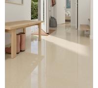 GoodHome Musetta Beige Gloss Marble Effect Porcelain Indoor Wall & Floor Tile, Pack Of 4, (L)600mm (W)600mm