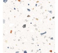GoodHome Naira White & Multicolour Satin Terrazzo Stone Effect Ceramic Indoor Wall Tile, Pack Of 7, (L)598mm (W)298mm