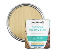 GoodHome Natural Matt Quick Dry Decking Wood Stain, 2.5L