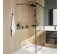 GoodHome Natural Matt Ribbed Wood Effect Textured Ceramic Indoor Wall Tile, Pack Of 5, (L)900mm (W)300mm