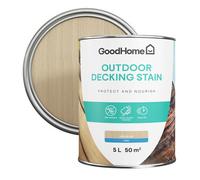 GoodHome Natural Oak Matt Quick Dry Decking Wood Stain, 5L