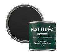 GoodHome Naturéa Jet Black Velvet Matt Wall Paint, 70Ml