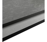 GoodHome Nepeta Matt Grey Stone Effect Compact Laminate Kitchen Upstand (L)3000mm