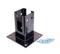 GoodHome Neva Steel Post Base (W)70mm