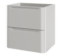 GoodHome Nevado Standard Matt Grey Wall-Mounted Bathroom Vanity Unit (H) 600mm (W) 600mm