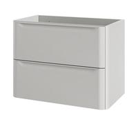 GoodHome Nevado Standard Matt Grey Wall-Mounted Bathroom Vanity Unit (H) 600mm (W) 800mm
