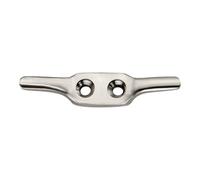 GoodHome Nickel Effect Zinc Alloy Wall-Mounted Single Cleat Hook (H)37.9mm (D)46mm