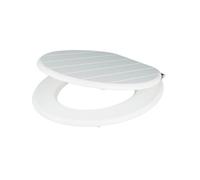 GoodHome Nicolina White Standard Close Toilet Seat