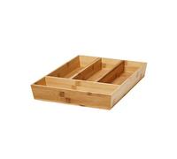 GoodHome Nitaki Natural Bamboo & Mdf Cutlery Tray, (H)60mm (W)314mm