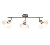 GoodHome Northwich Satin Nickel Effect 3 Light Spotlight