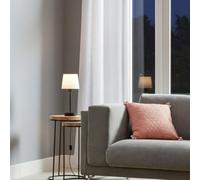 GoodHome Nunbird Plain Matt Black & White Table Lamp