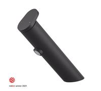 GoodHome Nyasa Medium Matt Black Round Basin Mono Mixer Tap