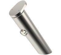 GoodHome Nyasa Medium Nickel Effect Round Basin Mono Mixer Tap