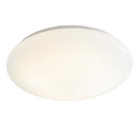 GoodHome Ops Matt Metal & Plastic White Brushed Effect Led Ceiling Light