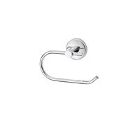 GoodHome Ormara Polished Silver Effect Wall-Mounted Toilet Roll Holder (H)104mm (W)162mm