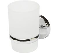 GoodHome Ormara Silver Chrome Effect Wall-Mounted Toothbrush Holder