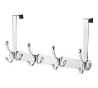 GoodHome Ormara Silver Metal U-Shaped Over Door Rail (H)189mm (D)55mm