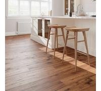 GoodHome Otley Dark Brown Natural Oak Wood Effect Structured Laminate Flooring, 1.868M²
