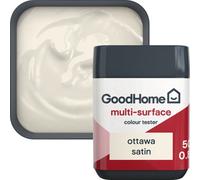 GoodHome Ottawa Satin Multi-Surface Paint, 50Ml Tester Pot