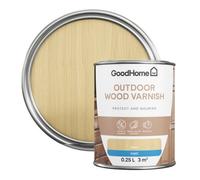 GoodHome Outdoor Clear Matt Wood Varnish, 250Ml