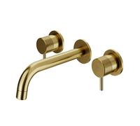 GoodHome Owens Standard Round Wall Mono Mixer Tap