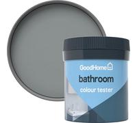GoodHome Paint Grey Soft Sheen Wall & Ceiling Emulsion Paint, 50Ml Tester Pot