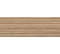GoodHome Palmaria Natural Matt Ribbed Wood Effect Ceramic Indoor Wall Tile Sample