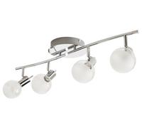 GoodHome Panacea Tube Gloss Chrome Effect 4 Light Spotlight Bar