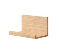 GoodHome Pecel Grey Bamboo & Magnetic Rubber Shelving (L)255mm (D)152mm