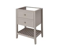 GoodHome Perma Satin Grey Freestanding Bathroom Vanity Unit (H) 806mm (W) 600mm
