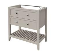 GoodHome Perma Satin Grey Freestanding Bathroom Vanity Unit (H) 806mm (W) 800mm