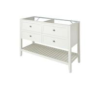 GoodHome Perma Satin White Freestanding Bathroom Vanity Unit (H) 806mm (W) 1200mm