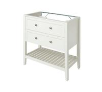 GoodHome Perma Satin White Freestanding Bathroom Vanity Unit (H) 806mm (W) 800mm