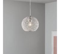 GoodHome Phaidros Chrome Effect Light Shade (D)24Cm